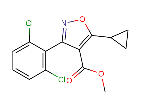 5-cyclopropyl-3-(2,6-dichlorophenyl)isoxazole-4-carboxylic acid methyl ester