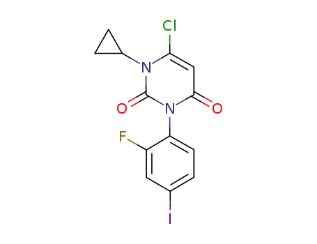 6-chloro-1-cyclopropyl-3-(2-fluoro-4-iodophenyl)-1H-pyrimidine-2,4-dione