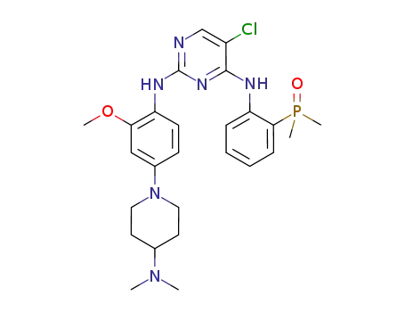 (2-((5-chloro-2-((4-(4-(dimethylamino)piperidin-1-yl)-2-methoxyphenyl )amino)pyrimidin-4-yl)amino)phenyl)dimethylphosphine oxide