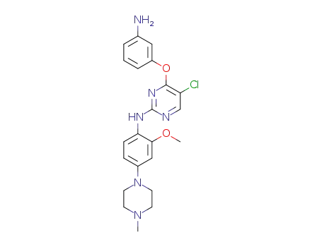 4-(3-aminophenoxy)-5-chloro-N-(2-methoxy-4-(4-methylpiperazin-1-yl)phenyl) pyrimidin-2-amine