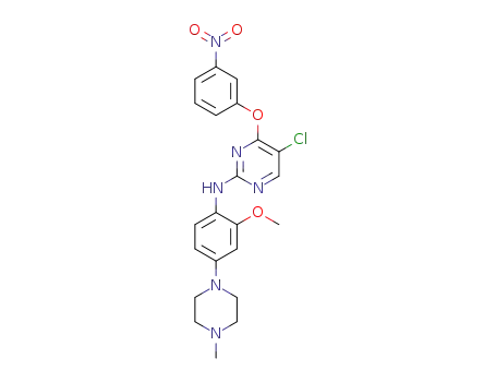 5-chloro-N-(2-methoxy-4-(4-methylpiperazin-1-yl)phenyl)-4-(3-nitrophenoxy)pyrimidin-2-amine
