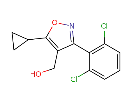 4-(hydroxymethyl)-5-cyclopropyl-3-(2,6-dichlorophenyl)isoxazole